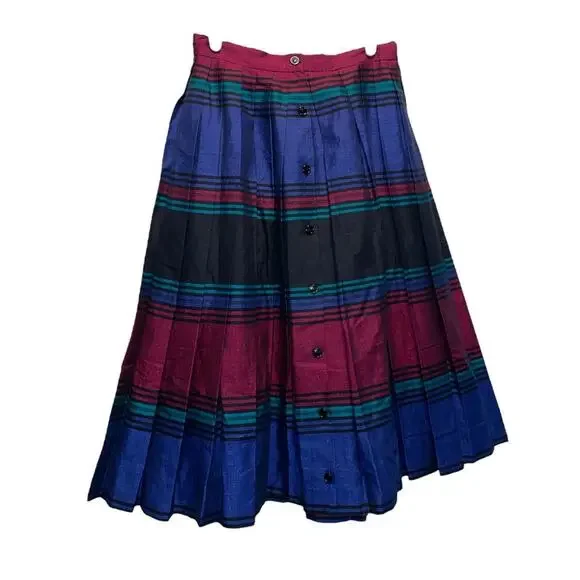 Perry Ellis Portfolio Vintage Stripe Skirt Jacket Suit Set - Picture 2 of 16